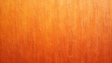 Fototapeta premium Vibrant orange textured background shows rough vertical lines. This warm color surface creates an abstract pattern suitable for design projects.