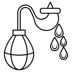 Drip Irrigation Kit line art vector