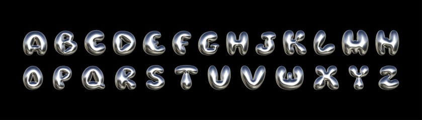 Bold metallic font is displayed with halftone effects, showcasing numbers and symbols such as question marks and exclamation points, enhancing contemporary design elements.