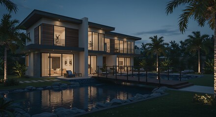 Obraz premium Exterior photo from a property in - alternative version