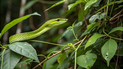 Obraz premium snake in the grass