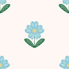 Seamless watercolour and unique floral pattern background for covers, notes, banner. Soft backgrounds colour. Watercolour art work. Flower stalk. Colourful flower. Summer Spring.