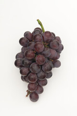 bunch of grapes on a white background