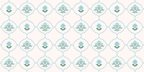 Seamless watercolour and unique floral pattern background for covers, notes, banner. Soft backgrounds colour. Watercolour art work. Flower stalk. Colourful flower. Summer Spring.