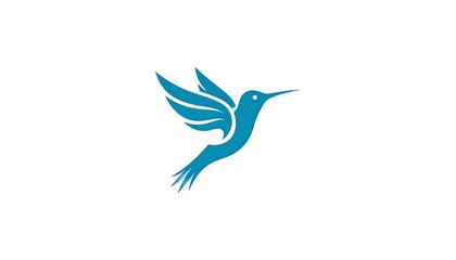 Obraz premium A stylized hummingbird in flight