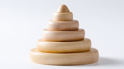 Natural Montessori-style toy with smooth edges and minimalist design.