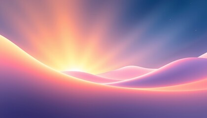 a serene sunset, featuring a vibrant sky with hues of orange, pink, and purple blending into each other