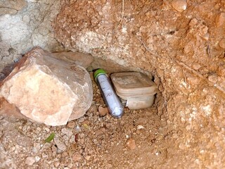 Geocache im Versteck