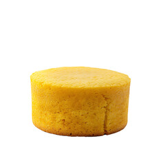 Golden Yellow Round Cake with Crumbly Texture