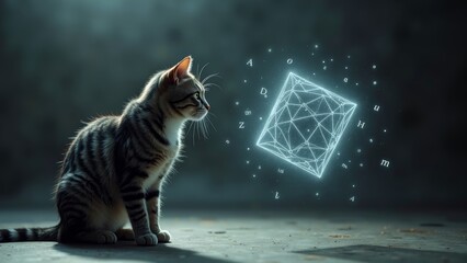 Cats and glowing blocks