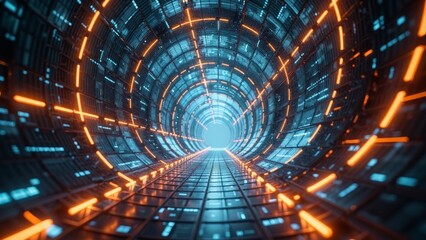 Neon Tunnel Extension Scene