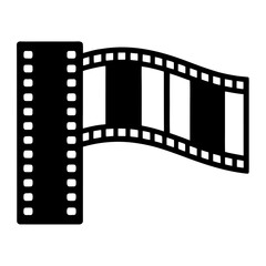 Obraz premium Classic film strip frame silhouette for creative projects and presentations