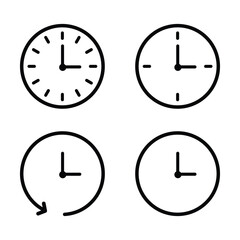 clock icon vector