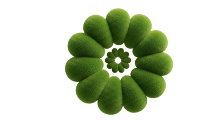 Vibrant green organic floral pattern with soft texture creates a soothing and natural visual experience perfect for wellness and eco-friendly brands.