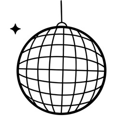 Disco Ball  AI Vector Illustration for Celebration Themes