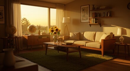 Cozy living room interior design