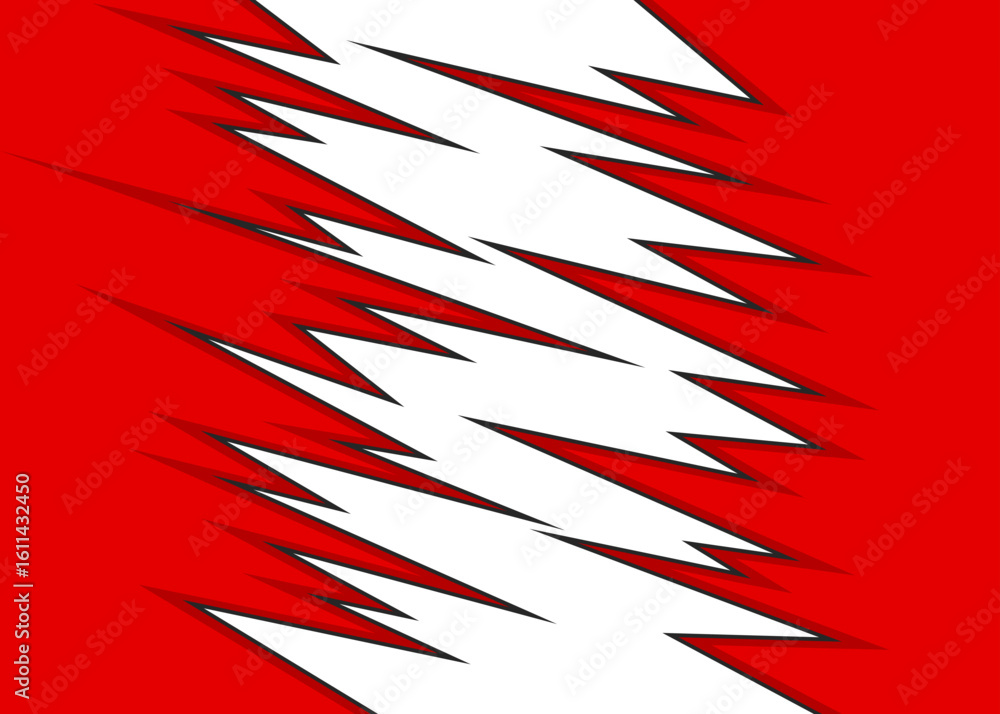 Aufkleber simple background with exploding jagged zigzag pattern and with some copy space area