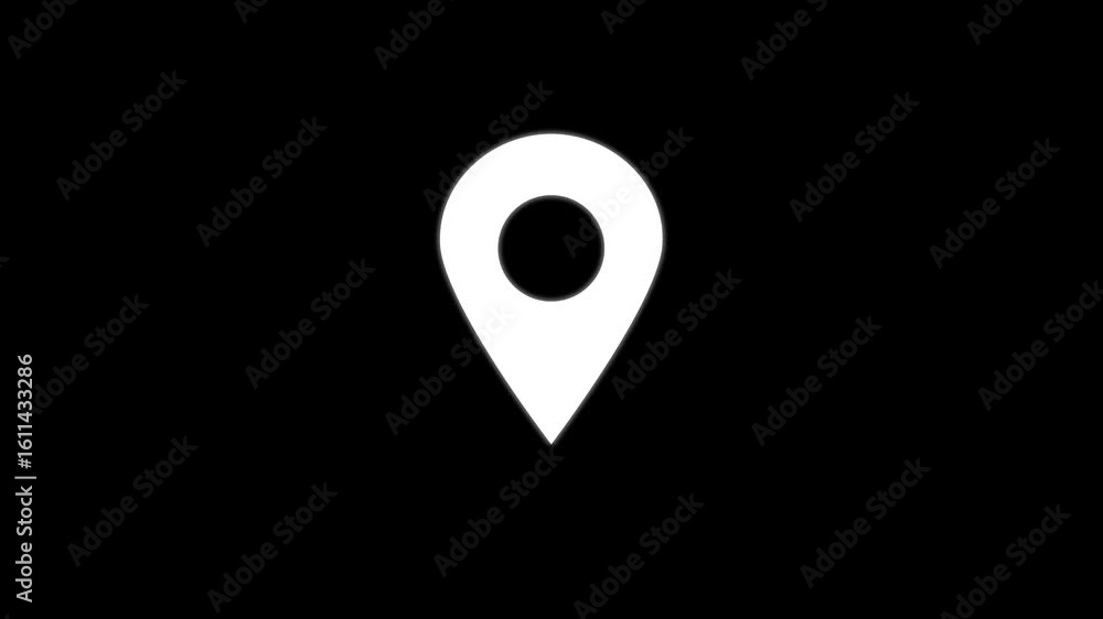 Poster a vector set of map pointer icons with various location pin markers for navigation and travel design