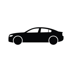 Fototapeta premium Modern Sedan Car Vehicle Graphic Transportation Vector