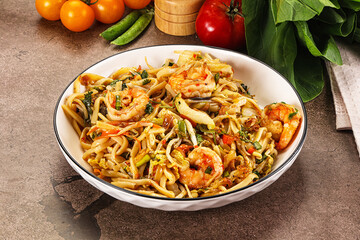 Pad Thai - noodles with prawn