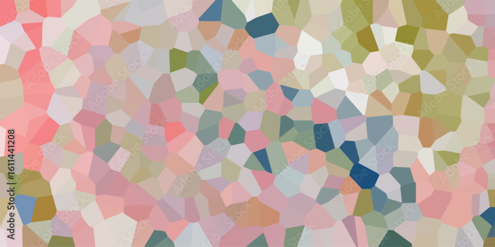 Poster abstract geometric polygon pattern in soft pastel colors suitable for backgrounds and designs