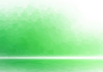 Fototapeta premium Abstract green geometric pattern with light streak