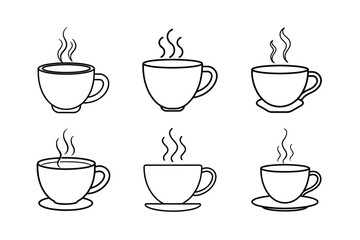 Obraz premium coffee cup set
