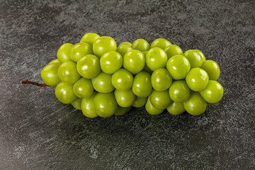 Sweet ripe juicy green grape