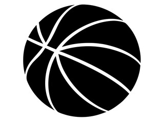 Basketball sport equipment game silhouette vector illustration