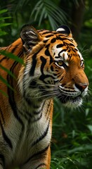 Naklejka premium Emerald Eyes, Jungle Heart