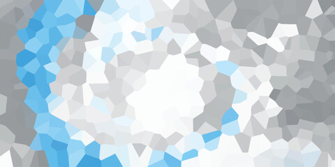 Fototapeta premium Abstract polygonal mosaic with light blue and grey tones a modern graphic design element