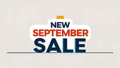 Bold, colorful graphic for a September sale.