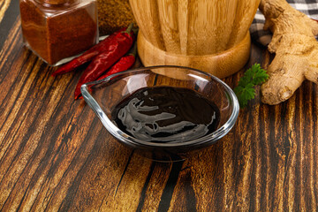 Asian unagi sauce in the bowl