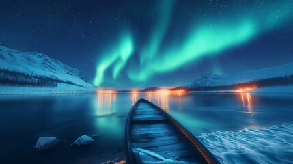 Disasters and aurora storm, global warming caused by humans in the future.