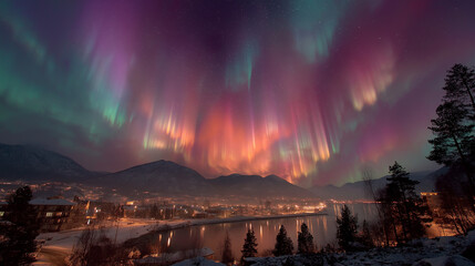 Disasters and aurora storm, global warming caused by humans in the future.