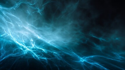 Electric Blue Plasma Background with Abstract Swirling Effects and Dynamic Energy Waves