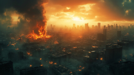 The environmental devastation caused by humen activity.