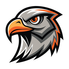 Obraz premium Fierce Hawk Logo Illustration in Bold and Clean Vector Design Style