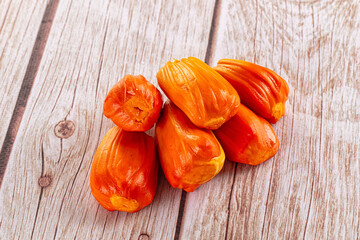 Red sweet juicy tropical red jackfruit
