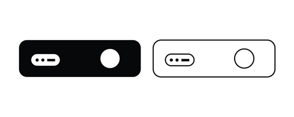 Projector icon set vector illustration isolated on white background 