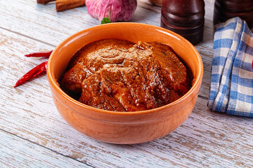 Indian chicken thights tikka massala