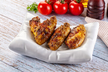 Baked chicken wings with spices