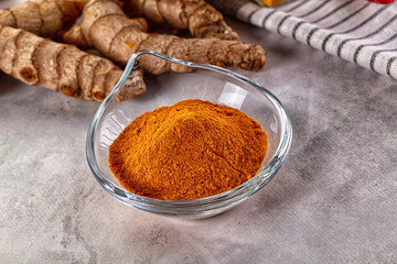 Indian tumeric cumin dry powder
