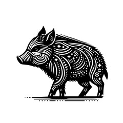 vector image of a wolf