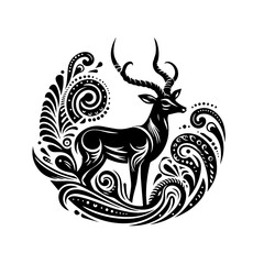 vector illustration of an abstract bird