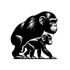 Fototapeta premium menkey logo 