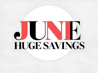 June huge savings promotion graphic.