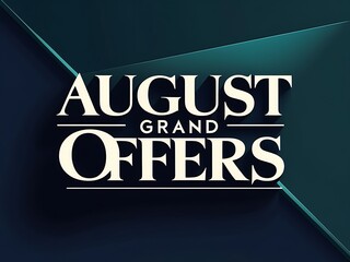 August grand offers promotion graphic design.