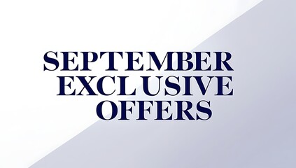 September exclusive offers