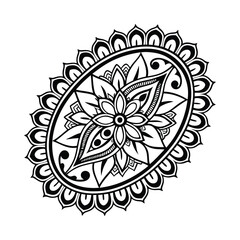 Black Medallion Design